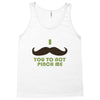 mustache pinch Tank Top