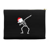 skeleton dabbing christmas Accessory Pouches