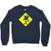 pterosaur warning Crewneck Sweatshirt