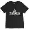 warning i do stupid things V-Neck Tee