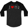 i love house music 3/4 Sleeve Shirt