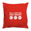 rock paper scissors Throw Pillow