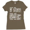 there are 10 kinds of people Ladies Fitted T-Shirt