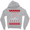merry christmas ugly christmas sweater Zipper Hoodie