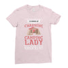 camping lady Ladies Fitted T-Shirt