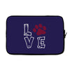 love paw rhinestud Laptop sleeve