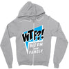 WTF! WİTH THE FAMILY Zipper Hoodie