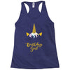 birthday unicorn girl Racerback Tank