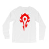 world of warcraft mists of pandaria horde Long Sleeve Shirts