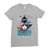 who loves husky Ladies Fitted T-Shirt