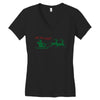 ugly santa ho ho hoo! Women's V-Neck T-Shirt
