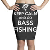 keep calm bass fishing Pencil Skirts