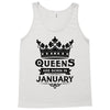 Queens Are Born In January Tank Top