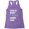 This is What Trans Looks Like Racerback Tank