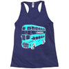 london double decker bus Racerback Tank