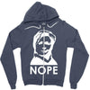 nope Zipper Hoodie