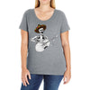 mexican skull Ladies Curvy T-Shirt