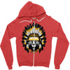 native american chief bear Zipper Hoodie