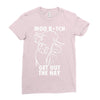 moo bitch Ladies Fitted T-Shirt