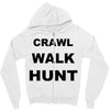 crawl walk hunt Zipper Hoodie