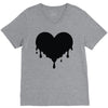dripping heart melting heart V-Neck Tee