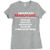 Smartass March Girl Ladies Fitted T-Shirt
