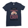 camping lady Ladies Fitted T-Shirt