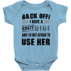 Back Off Crazy Gigi Afraid To Use Her Baby Onesie