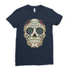 men's pura vida sugar skull Ladies Fitted T-Shirt