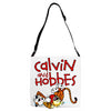 calvin hobbes Adjustable Strap Totes