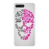 two coloured patterned skull   mens funny iPhone 7 Plus Case