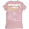 October Girl Facts Scorpio Ladies Fitted T-Shirt