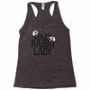 crazy rabbit lady Racerback Tank