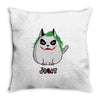 joker the cat Throw Pillow