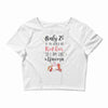 red head unicorn Crop Top