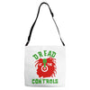 dread at the controls Adjustable Strap Totes