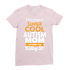 I Never Imagined I Would Be A Super Cool Autism Mom But Here I Am Kill Ladies Fitted T-Shirt