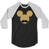 mickey mouse moustache 3/4 Sleeve Shirt