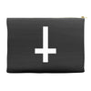 wasted youth inverted cross indie geek swag funny Accessory Pouches