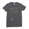 Muggle On Board Floral Ladies Fitted T-Shirt