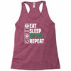 eat sleep celtic Racerback Tank