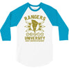 rangers university 3/4 Sleeve Shirt