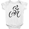 bike rider biker cyclist Baby Onesie