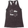 me you facebook Racerback Tank