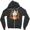 the grey Zipper Hoodie