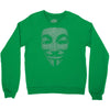 v for vendetta mask guy fawkes cool girls womens cotton t shirt dw01 Crewneck Sweatshirt