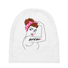 girl power survivor breast cancer Baby Beanies