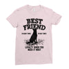 Best Friend German Shepherd Ladies Fitted T-Shirt