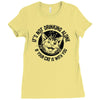 drinking with your cat Ladies Fitted T-Shirt
