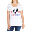 kirby gamer geek snes Ladies Curvy T-Shirt